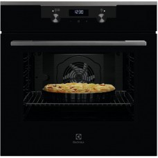 Духова шафа Electrolux електрична, 72л, A+, пара, дисплей, конвекція, телескопічні напрямні, чорний