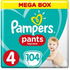 Підгузок Pampers трусики Pants Maxi Розмір 4 (9-15 кг), 104 шт (4015400697534) Підгузок Pampers трусики Pants Maxi Розмір 4 (9-15 кг), 104 шт (4015400697534)