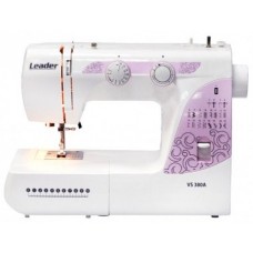Швейна машина LEADER VS  380A, електромех., 70Вт, 22 шв.оп., петля автомат, білий + рожевий