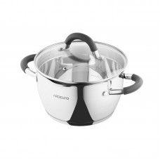 Каструля Ardesto Gemini Livorno, скляна кришка, 2.3 л, нержавіюча сталь Каструля Ardesto Gemini Livorno, скляна кришка, 2.3 л, нержавіюча сталь