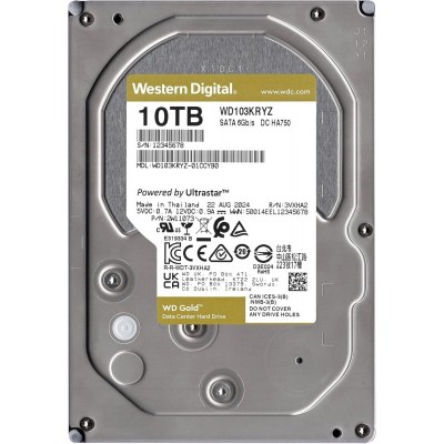 Жорсткий диск WD 10TB 3.5" 7200 256MB SATA Gold