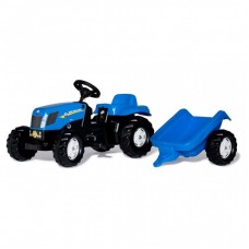 Веломобіль Rolly Toys Трактор з причіпом rollyKid NEW HOLLAND cиній (013074) Веломобіль Rolly Toys Трактор з причіпом rollyKid NEW HOLLAND cиній (013074)