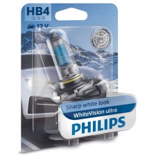 Лампа галогена Philips HB4 WhiteVision Ultra +60%, 4200K, 1шт/блістер Лампа галогена Philips HB4 WhiteVision Ultra +60%, 4200K, 1шт/блістер