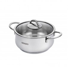 Каструля Ardesto BLACK MARS, скляна кришка, 3 л, нержавіюча сталь Каструля Ardesto BLACK MARS, скляна кришка, 3 л, нержавіюча сталь