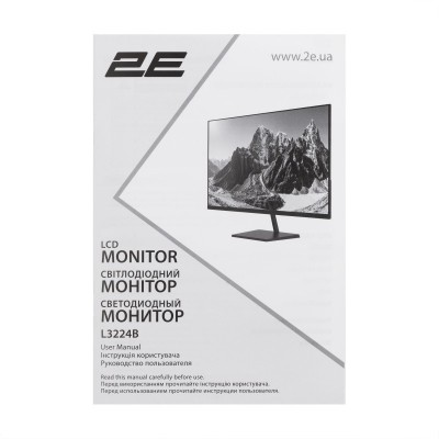 Монітор 2E 31.5" L3224B 2xHDMI, DP, VA, 3840x2160, MM