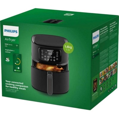 Мультипіч Philips Ovi Connected XXL  2000Вт, чаша-7.2л, сенсорне управл., 8 авто. ппрограм, аксесуари , пластик, чорний