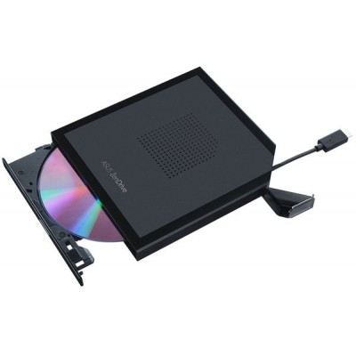 Привід оптичний портативний ASUS SDRW-08V1M-U DVD+-R/RW burner USB Type-C чорний cable-storage design Retail Box Slim