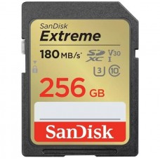 Карта пам'яті SanDisk SD  256GB C10 UHS-I U3 R180/W130MB/s Extreme V30 Карта пам'яті SanDisk SD  256GB C10 UHS-I U3 R180/W130MB/s Extreme V30