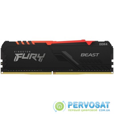 Пам'ять до ПК Kingston DDR4 3200 16GB FURY Beast RGB