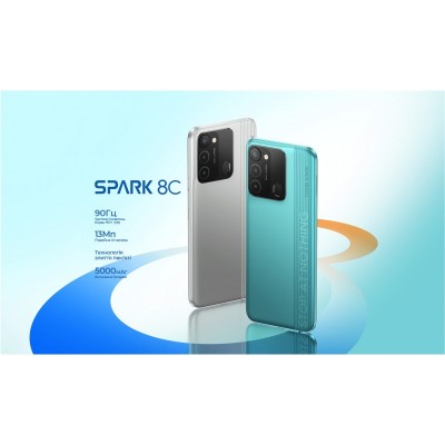 Смартфон TECNO Spark 8C (KG5j) 2/64Gb 2SIM Diamond Grey