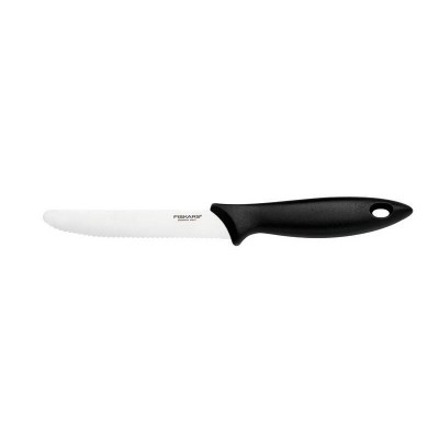 Кухонний ніж для томатів Fiskars Essential, 11,5 см, нержавіюча сталь, пластик