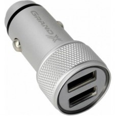 Зарядний пристрій Grand-X 3,1A, 12-24V, 2USB (CH-07LG) light grey metallic (CH-07LG) Зарядний пристрій Grand-X 3,1A, 12-24V, 2USB (CH-07LG) light grey metallic (CH-07LG)