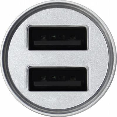 Зарядное устройство Grand-X 3,1A, 12-24V, 2USB (CH-07LG) light grey metallic (CH-07LG)