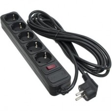 Мережевий фільтр живлення PATRON 5.0 m3*1mm2 (SP-1055) 5 розеток BLACK (EXT-PN-SP-1055) Мережевий фільтр живлення PATRON 5.0 m3*1mm2 (SP-1055) 5 розеток BLACK (EXT-PN-SP-1055)