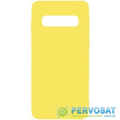 Чехол для моб. телефона TOTO 1mm Matt TPU Case Samsung Galaxy S10+ Yellow (F_93864)