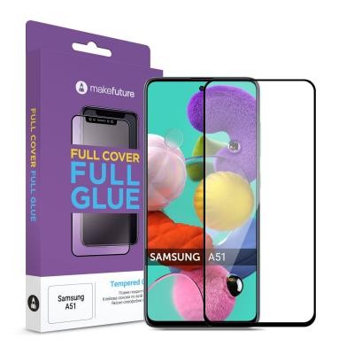 Стекло защитное MakeFuture Samsung A51 Full Cover Full Glue (MGF-SA51)