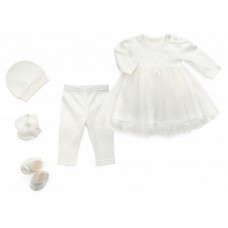 Набір дитячого одягу ТМ Баранчик БО для Крещения (075-11-56G-white) Набір дитячого одягу ТМ Баранчик БО для Крещения (075-11-56G-white)