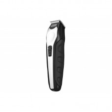 Тример WAHL Ergonomic Total Grooming Kit, для бороди, вусів і тіла, акум., роторний мотор, насадок-13, сталь, чорно-сріблястий Тример WAHL Ergonomic Total Grooming Kit, для бороди, вусів і тіла, акум., роторний мотор, насадок-13, сталь, чорно-сріблястий