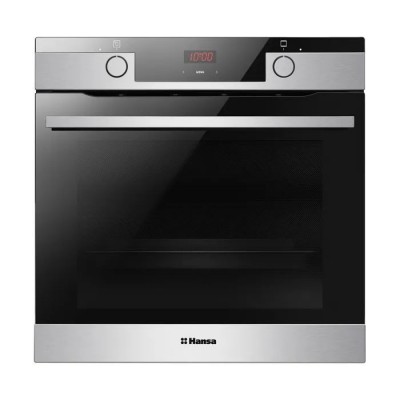 Духова шафа Hansa електрична, 65л, A, дисплей, конвекція, телескопічні направляючі, 3 скла, нержавіюча сталь