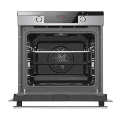 Духова шафа Hansa електрична, 65л, A, дисплей, конвекція, телескопічні направляючі, 3 скла, нержавіюча сталь
