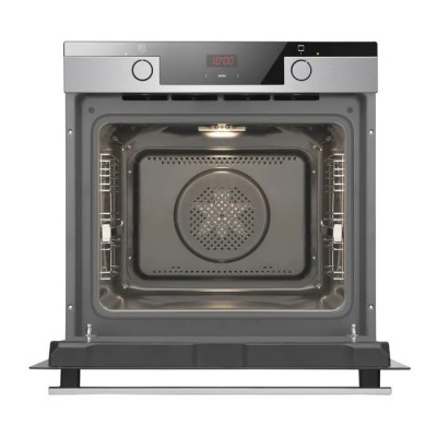 Духова шафа Hansa електрична, 65л, A, дисплей, конвекція, телескопічні направляючі, 3 скла, нержавіюча сталь