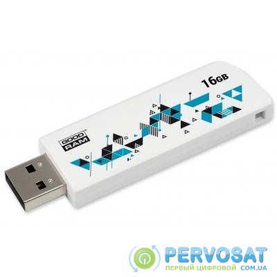 USB флеш накопитель GOODRAM 16GB Cl!ck White USB 2.0 (UCL2-0160W0R11)