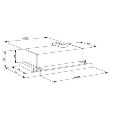 Вытяжка кухонная ELEYUS LOTUS 470 60 XW (LOTUS47060XW)