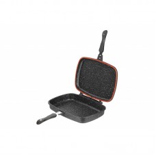 Сковорода гриль двостороння Ardesto Gemini Grill 36 см, чорний, алюміній Сковорода гриль двостороння Ardesto Gemini Grill 36 см, чорний, алюміній