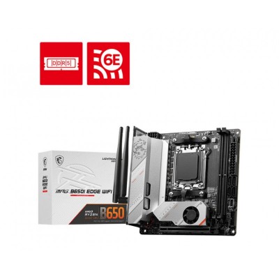 Материнcька плата MSI MPG B650I EDGE WIFI sAM5 B650 2xDDR5 M.2 HDMI WiFi BT mITX