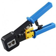 Інструмент Merlion RJ-45 (8P8C), RJ-12/11 (6P6C), 4P/6P/8P, з храповиком (EZ-RJ45) Інструмент Merlion RJ-45 (8P8C), RJ-12/11 (6P6C), 4P/6P/8P, з храповиком (EZ-RJ45)