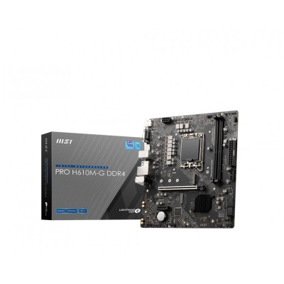 Материнcька плата MSI PRO H610M-G DDR4 s1700 H610 2xDDR4 M.2 HDMI DP D-Sub mATX