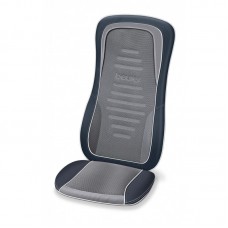 Масажер Beurer для тіла, від мережі, накидка на сидіння, 3 режими, шиацу, підігрів, сірий, екошкіра