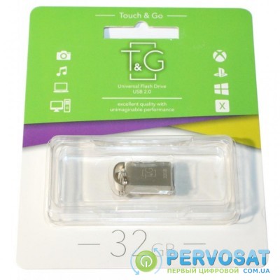 USB флеш накопитель T&G 32GB 107 Metal Series Silver USB 2.0 (TG107-32G)