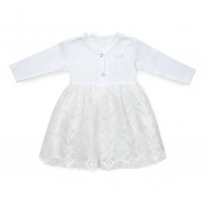 Набір дитячого одягу ТМ Баранчик БО для Крещения (076-11-56G-white)