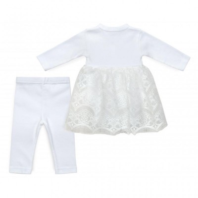 Набір дитячого одягу ТМ Баранчик БО для Крещения (076-11-56G-white)