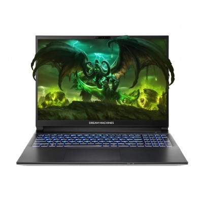 Ноутбук Dream Machines RG4060-16 16FHD+ IPS, Intel Ultra 7-155H, 32GB, F1TB, NVD4060-8, DOS, чорний