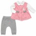 Набор детской одежды Tongs с бантиками (2624-80G-pink)