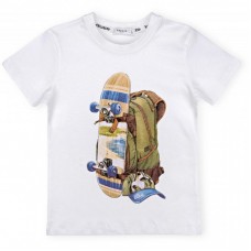 Футболка дитяча Breeze зі скейтом (11126-110B-white) Футболка дитяча Breeze зі скейтом (11126-110B-white)