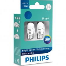 Лампа автомобільна світлодіодна Philips W5W Ultinon 4000K 12V, 2шт/блістер Лампа автомобільна світлодіодна Philips W5W Ultinon 4000K 12V, 2шт/блістер
