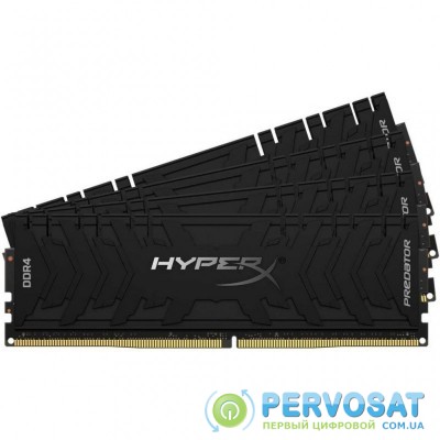 Модуль памяти для компьютера DDR4 64GB (4x16GB) 3600 MHz HyperX Predator Black HyperX (Kingston Fury) (HX436C17PB3K4/64)