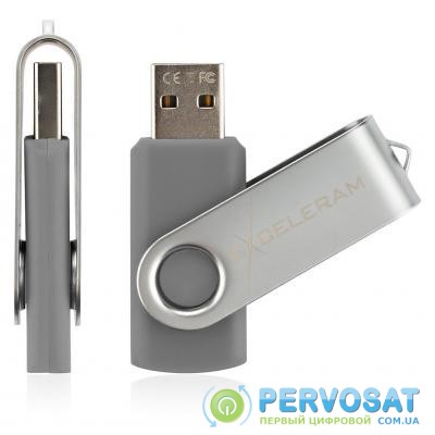 USB флеш накопитель eXceleram 32GB P1 Series Silver/Gray USB 2.0 (EXP1U2SIG32)