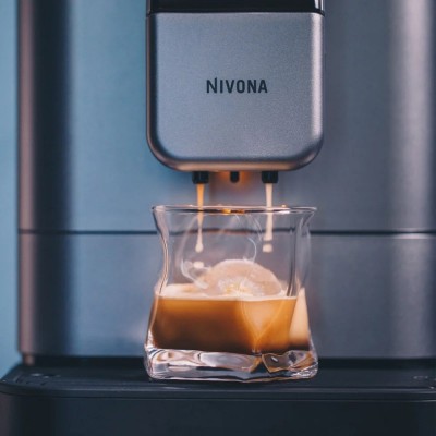 Кавомашина Nivona CafeRomatica, 1.8л, зерно+мелена, автомат.капуч, дисплей, авторецептів -9, пригот, холодної кави, перлинно-блакитний