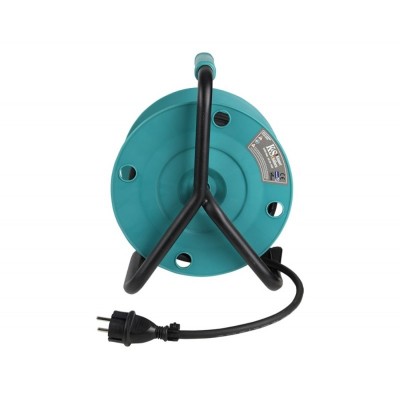 Подовжувач мережевий Konner&Sohnen KS CR-15M, 15м, 4xТипF, 16A, на котушці, чорний