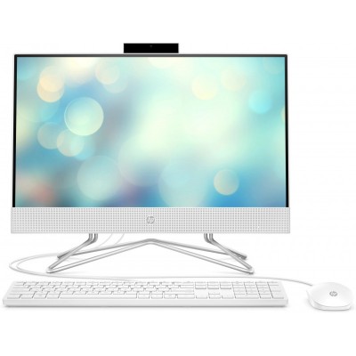 Персональний комп'ютер-моноблок HP All-in-One 21.5FHD IPS AG/Intel i3-10100T/8/1000/ODD/int/kbm/DOS/White