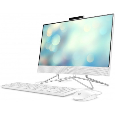 Персональний комп'ютер-моноблок HP All-in-One 21.5FHD IPS AG/Intel i3-10100T/8/1000/ODD/int/kbm/DOS/White