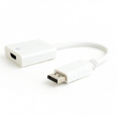 Перехідник DisplayPort на HDMI Cablexpert (A-DPM-HDMIF-03-W) Перехідник DisplayPort на HDMI Cablexpert (A-DPM-HDMIF-03-W)