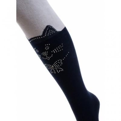 Колготки UCS Socks с котиками из страз (M0C0302-2053-3G-whiteblue)