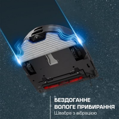 Робот-пилосос Rowenta миючий X-Plorer Serie 220+ Animal &amp; Allergy Model, 5600ПаВт, h=9.7см, 0.35л, конт пил -0.22л, автон. робота до 120хв, чорний