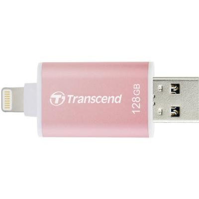 USB флеш накопитель Transcend 128GB JetDrive Go 300 Rose Gold USB 3.1/Lightning (TS128GJDG300R)