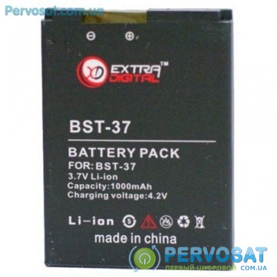 Аккумуляторная батарея для телефона EXTRADIGITAL Sony Ericsson BST-37 (1000 mAh) (BMS6351)